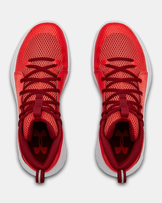 Chaussures de basket UA Jet pour homme, Red, pdpMainDesktop image number 2